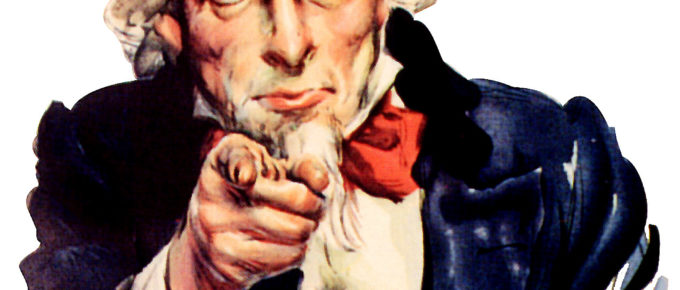 Uncle Sam pointing finger