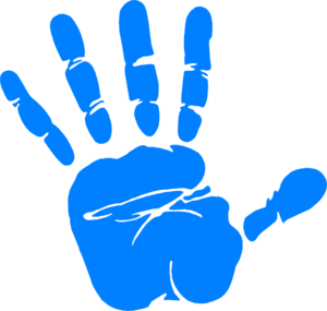 panama blue hand
